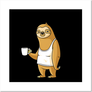 Monday Got Me Like Funny Lazy Sloth Posters and Art